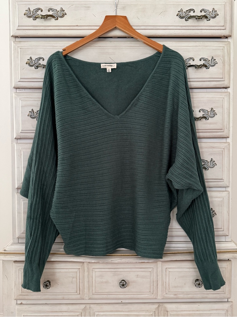 Vici Green Dolman Sweater